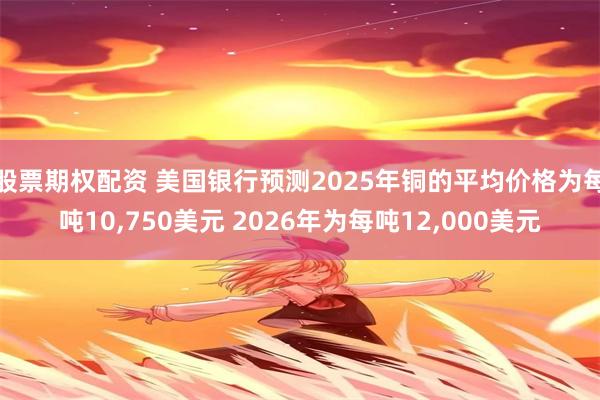 股票期权配资 美国银行预测2025年铜的平均价格为每吨10,750美元 2026年为每吨12,000美元