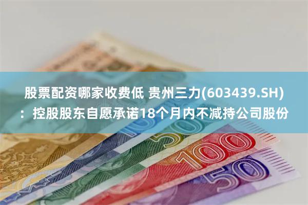 股票配资哪家收费低 贵州三力(603439.SH)：控股股东自愿承诺18个月内不减持公司股份